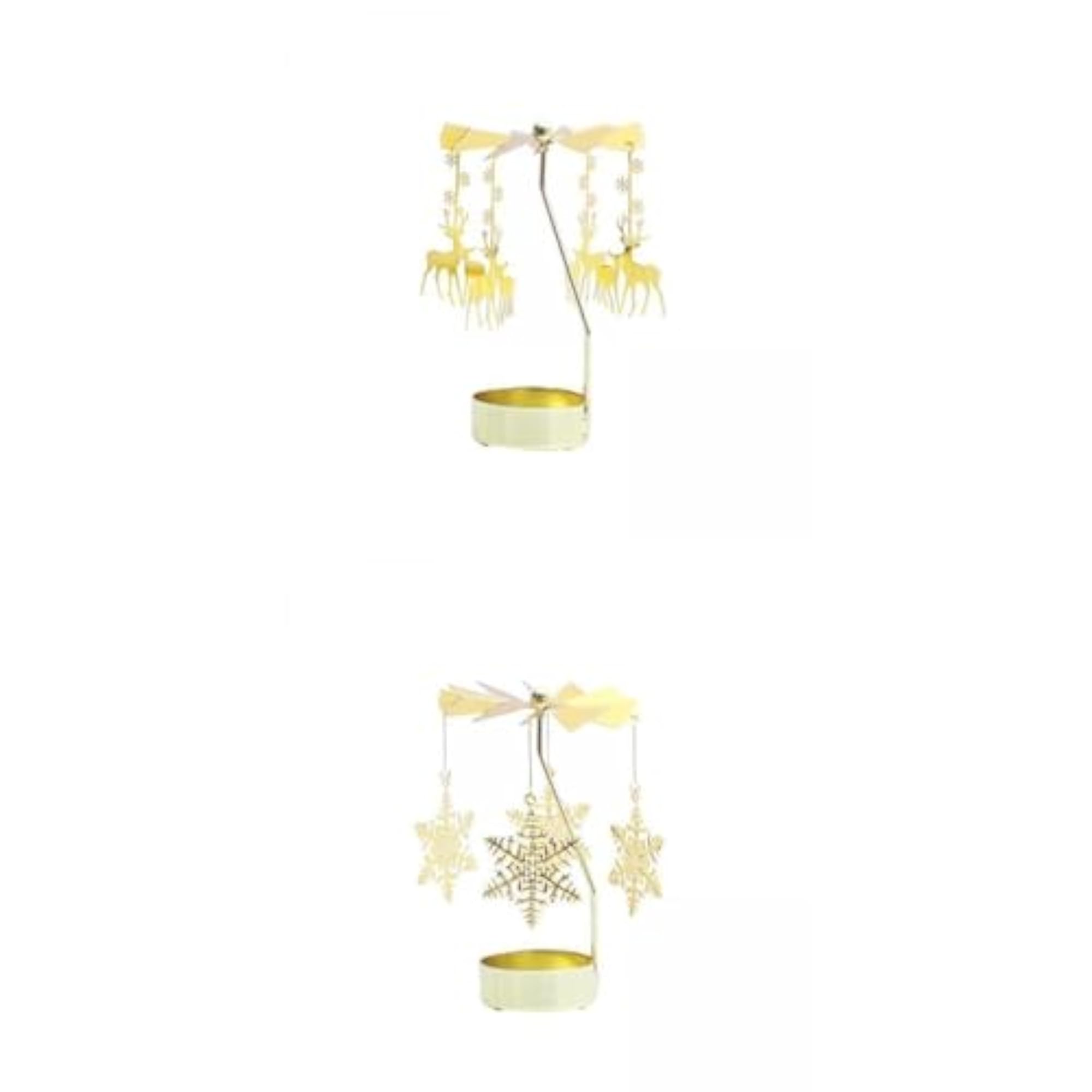 2 Pieces Rotary Candle Holder Tea Lights, Ornament Styled